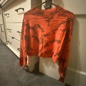 Tiger mist orange sweater! Xtra small fits like small!